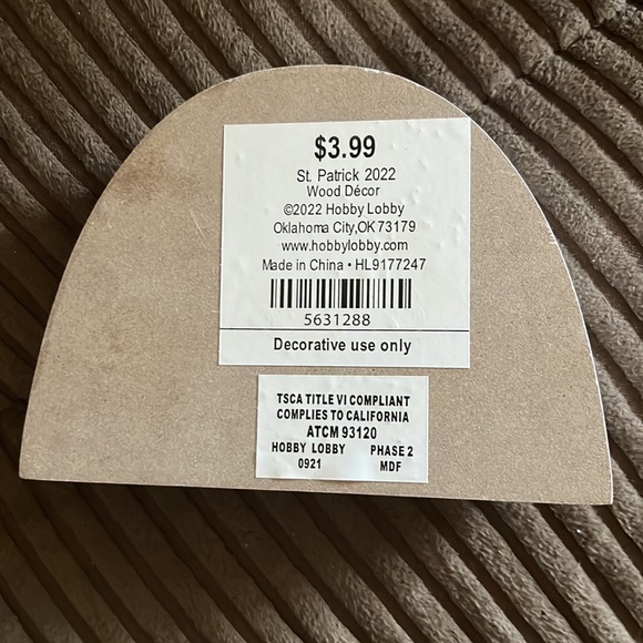 Rainbow wooden st Patrick’s day decor hobby lobby - Picture 2 of 3